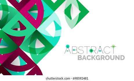 Plantilla geométrica de presentación empresarial. Diseño de tecnología digital, concepto de folleto o folleto o fondo geométrico de banner web