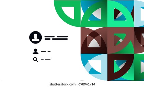 Business presentation geometric template. Digital technology layout, brochure or flyer concept or geometrical web banner background