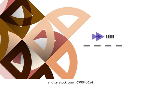 Business presentation geometric template. Digital technology layout, brochure or flyer concept or geometrical web banner background