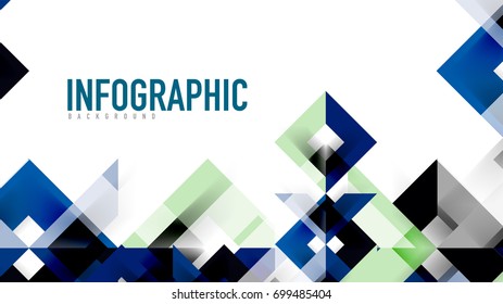 Business presentation geometric template. Digital technology layout, brochure or flyer concept or geometrical web banner background