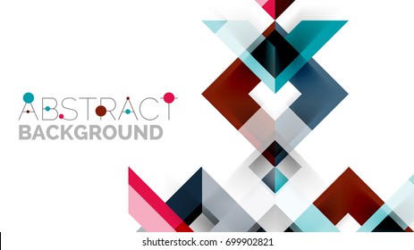 Business presentation geometric template. Digital technology layout, brochure or flyer concept or geometrical web banner background