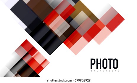 Business presentation geometric template. Digital technology layout, brochure or flyer concept or geometrical web banner background