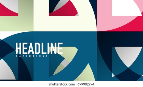 Business presentation geometric template. Digital technology layout, brochure or flyer concept or geometrical web banner background