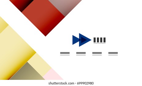 Business presentation geometric template. Digital technology layout, brochure or flyer concept or geometrical web banner background