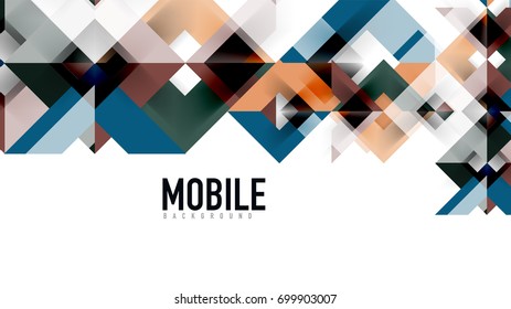 Plantilla geométrica de presentación empresarial. Diseño de tecnología digital, concepto de folleto o folleto o fondo geométrico de banner web
