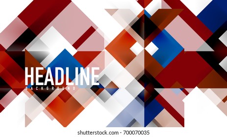 Business presentation geometric template. Digital technology layout, brochure or flyer concept or geometrical web banner background