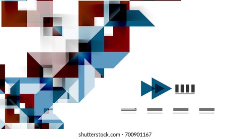 Business presentation geometric template. Digital technology layout, brochure or flyer concept or geometrical web banner background