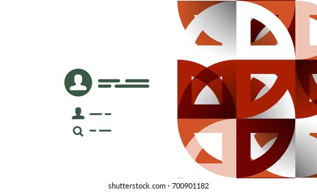 Geometrische Vorlage für Geschäftspräsentationen. Gestaltung der Digitaltechnik, Broschüre oder Flyer-Konzept oder geometrischer Hintergrund für Webbanner