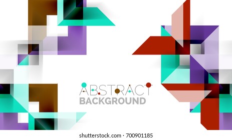 Business presentation geometric template. Digital technology layout, brochure or flyer concept or geometrical web banner background