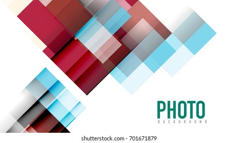 Business presentation geometric template. Digital technology layout, brochure or flyer concept or geometrical web banner background