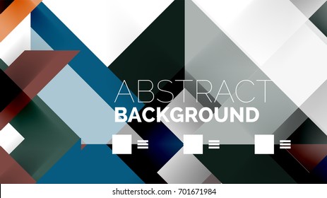 Business presentation geometric template. Digital technology layout, brochure or flyer concept or geometrical web banner background