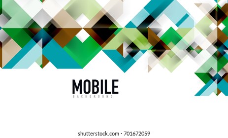 Business presentation geometric template. Digital technology layout, brochure or flyer concept or geometrical web banner background