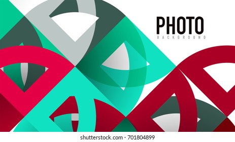 Business presentation geometric template. Digital technology layout, brochure or flyer concept or geometrical web banner background