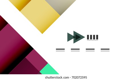 Business presentation geometric template. Digital technology layout, brochure or flyer concept or geometrical web banner background
