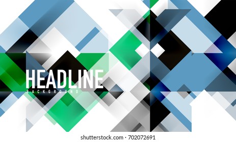 Business presentation geometric template. Digital technology layout, brochure or flyer concept or geometrical web banner background