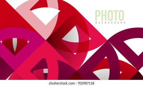 Business presentation geometric template. Digital technology layout, brochure or flyer concept or geometrical web banner background