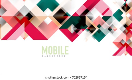 Plantilla geométrica de presentación empresarial. Diseño de tecnología digital, concepto de folleto o folleto o fondo geométrico de banner web