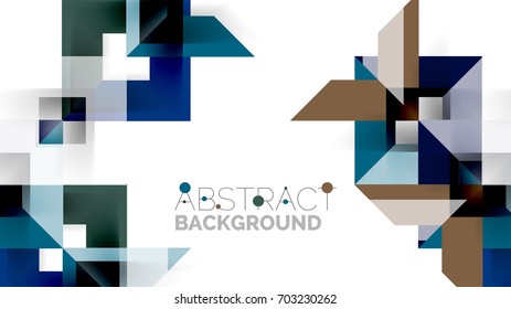 Business presentation geometric template. Digital technology layout, brochure or flyer concept or geometrical web banner background