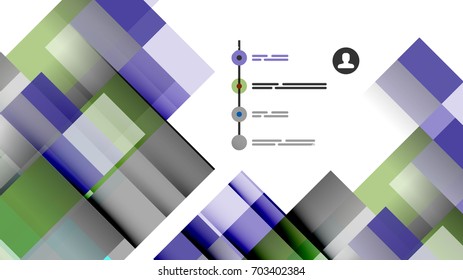 Business presentation geometric template. Digital technology layout, brochure or flyer concept or geometrical web banner background