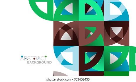Plantilla geométrica de presentación empresarial. Diseño de tecnología digital, concepto de folleto o folleto o fondo geométrico de banner web