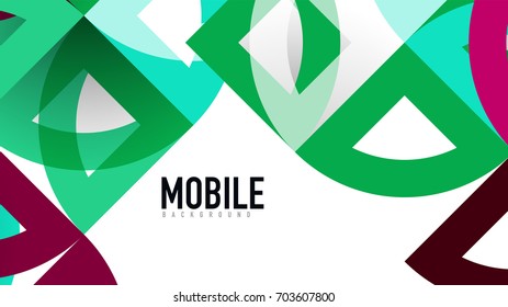 Business presentation geometric template. Digital technology layout, brochure or flyer concept or geometrical web banner background