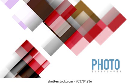 Plantilla geométrica de presentación empresarial. Diseño de tecnología digital, concepto de folleto o folleto o fondo geométrico de banner web