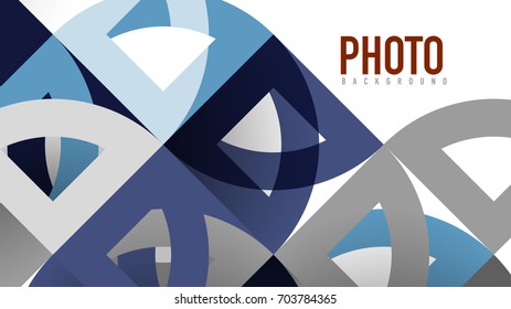 Business presentation geometric template. Digital technology layout, brochure or flyer concept or geometrical web banner background