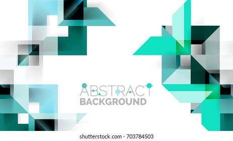 Business presentation geometric template. Digital technology layout, brochure or flyer concept or geometrical web banner background