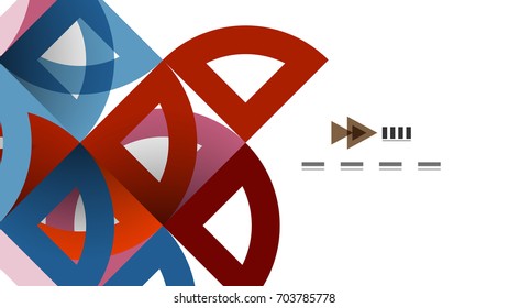 Business presentation geometric template. Digital technology layout, brochure or flyer concept or geometrical web banner background