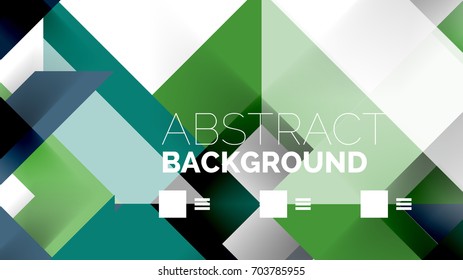 Business presentation geometric template. Digital technology layout, brochure or flyer concept or geometrical web banner background
