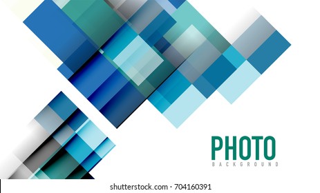Plantilla geométrica de presentación empresarial. Diseño de tecnología digital, concepto de folleto o folleto o fondo geométrico de banner web