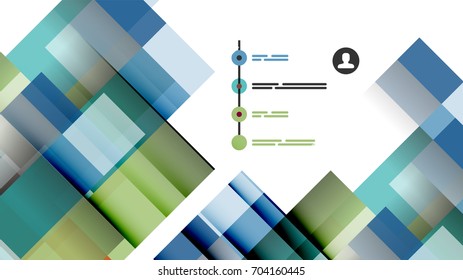 Business presentation geometric template. Digital technology layout, brochure or flyer concept or geometrical web banner background