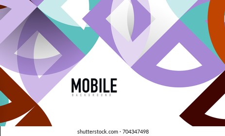 Business presentation geometric template. Digital technology layout, brochure or flyer concept or geometrical web banner background