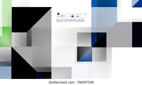 Business presentation geometric template. Digital technology layout, brochure or flyer concept or geometrical web banner background