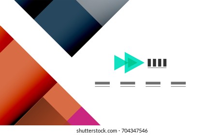 Business presentation geometric template. Digital technology layout, brochure or flyer concept or geometrical web banner background