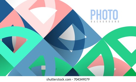 Plantilla geométrica de presentación empresarial. Diseño de tecnología digital, concepto de folleto o folleto o fondo geométrico de banner web