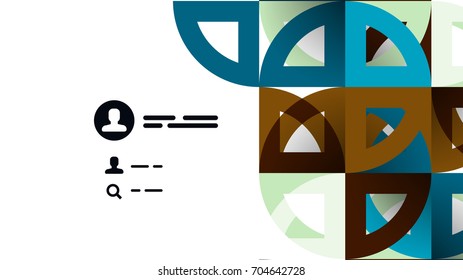 Geometrische Vorlage für Geschäftspräsentationen. Gestaltung der Digitaltechnik, Broschüre oder Flyer-Konzept oder geometrischer Hintergrund für Webbanner