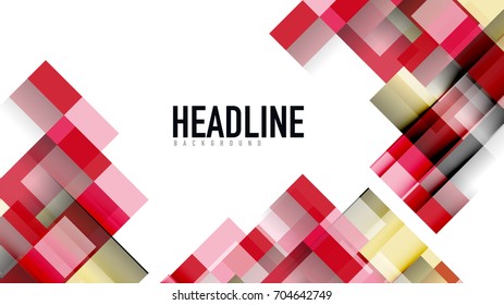 Business presentation geometric template. Digital technology layout, brochure or flyer concept or geometrical web banner background