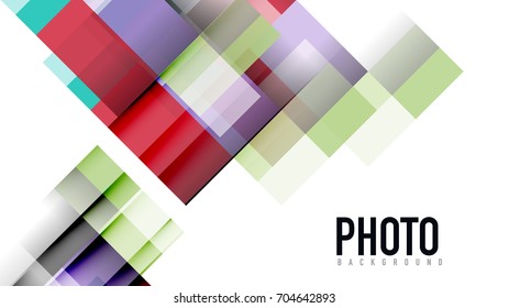 Plantilla geométrica de presentación empresarial. Diseño de tecnología digital, concepto de folleto o folleto o fondo geométrico de banner web