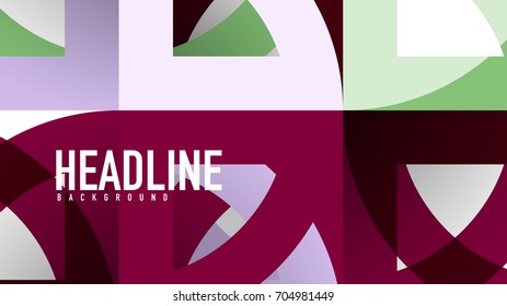 Business presentation geometric template. Digital technology layout, brochure or flyer concept or geometrical web banner background