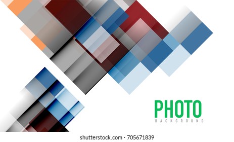 Business presentation geometric template. Digital technology layout, brochure or flyer concept or geometrical web banner background