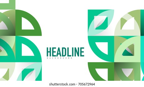 Business presentation geometric template. Digital technology layout, brochure or flyer concept or geometrical web banner background