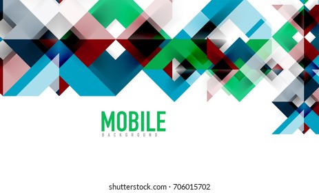 Business presentation geometric template. Digital technology layout, brochure or flyer concept or geometrical web banner background