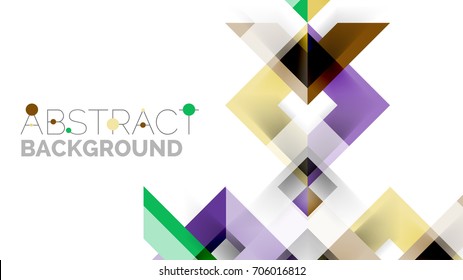 Plantilla geométrica de presentación empresarial. Diseño de tecnología digital, concepto de folleto o folleto o fondo geométrico de banner web