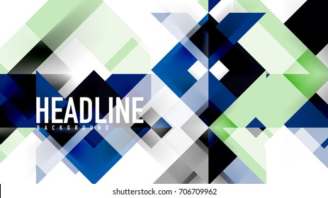 Business presentation geometric template. Digital technology layout, brochure or flyer concept or geometrical web banner background