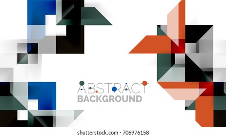 Business presentation geometric template. Digital technology layout, brochure or flyer concept or geometrical web banner background