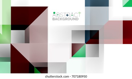 Business presentation geometric template. Digital technology layout, brochure or flyer concept or geometrical web banner background