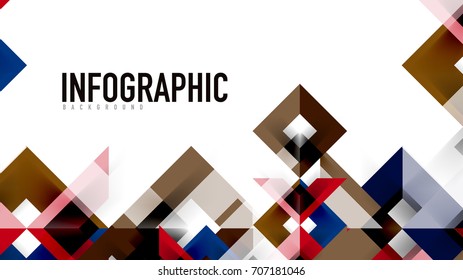 Plantilla geométrica de presentación empresarial. Diseño de tecnología digital, concepto de folleto o folleto o fondo geométrico de banner web