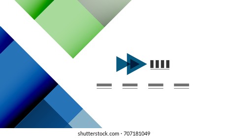 Plantilla geométrica de presentación empresarial. Diseño de tecnología digital, concepto de folleto o folleto o fondo geométrico de banner web