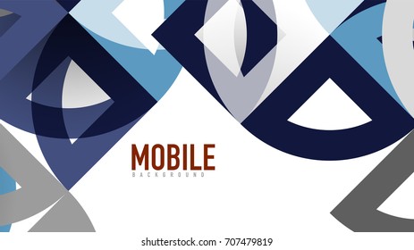 Business presentation geometric template. Digital technology layout, brochure or flyer concept or geometrical web banner background